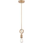Filament Design 1-light Natural Brass Pendant Mini-pendant