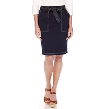 Sag Harbor Blue Denim Skirt