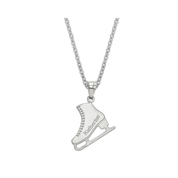 Personalized Ice Skating Name Pendant Necklace