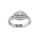 5/8 Ct. T.w. Diamond 14k White Gold Bridal Ring Set