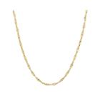 Infinite Gold 14k Yellow Gold 20 Flat Twisted Link Chain Necklace