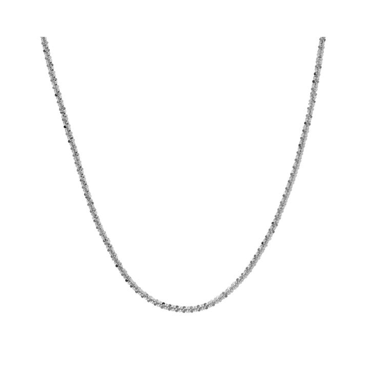 Made In Italy 14k White Gold 16-20 1.4mm Crisscross Chain