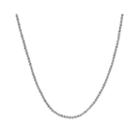 Made In Italy 14k White Gold 16-20 1.4mm Crisscross Chain