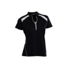 Sporty Short Sleeve Short Sleeve Knit Polo Shirt