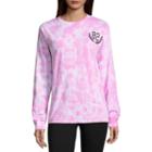 Flirtitude Long Sleeve Tie Dye Graphic T-shirt - Juniors