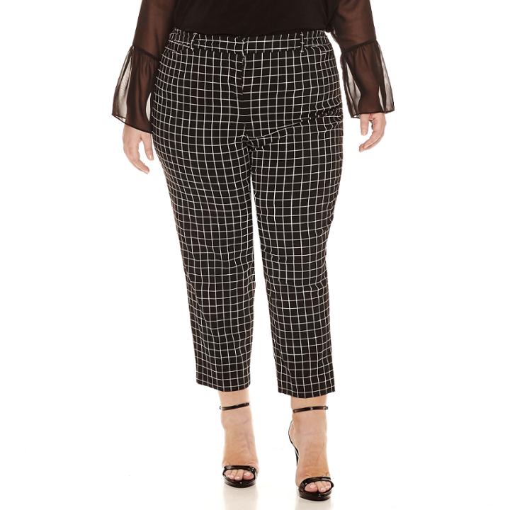 Worthington Slim Fit Ankle Pants - Plus
