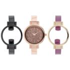 Interchangeable Band Womens Multicolor 3-pc. Watch Boxed Set-jcp2983bst