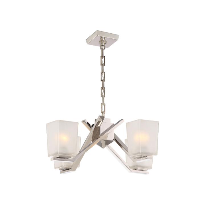 Filament Design 4-light Polished Nickel Chandelier