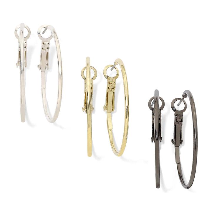 Arizona 3-pr. Hoop Earring Set