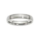 Mens 4mm Stainless Steel Wedding Band