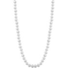 Splendid Pearls Womens 7mm White Cultured Freshwater Pearls 14k Gold Strand Necklace