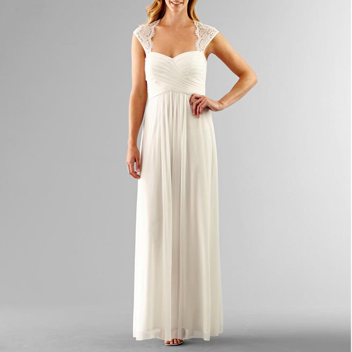 Scarlett Sleeveless Lace-shoulder Wedding Gown