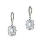 Cz By Kenneth Jay Lane Emerald-cut Cubic Zirconia Drop Earrings