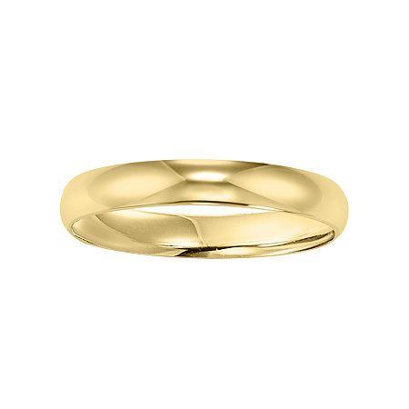 Mens 10k Gold 4mm Ring
