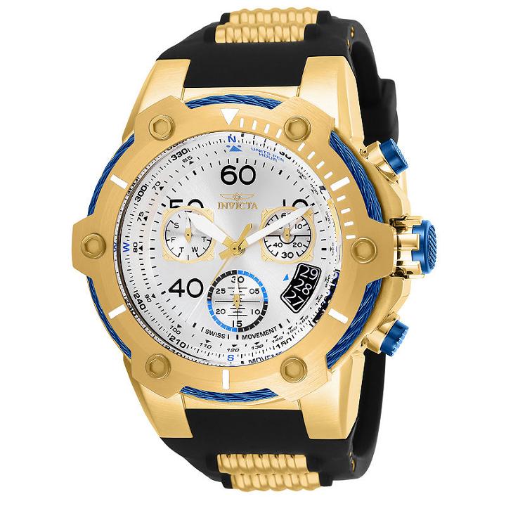 Invicta Bolt Mens Black Strap Watch-25872