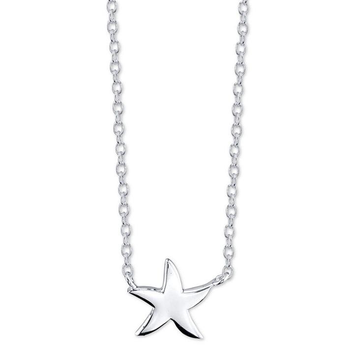Footnotes Sterling Silver Mini Neck Womens Pendant Necklace