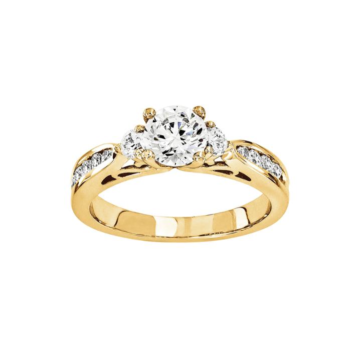 3/4 Ct. T.w. Diamond 14k Yellow Gold Engagement Ring