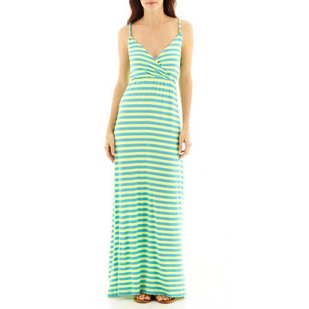 A.n.a Sleeveless Striped Tank Top Maxi Dress