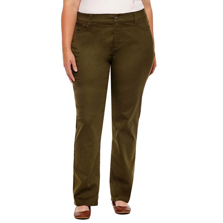 St. John's Bay Straight Leg Jeans - Plus