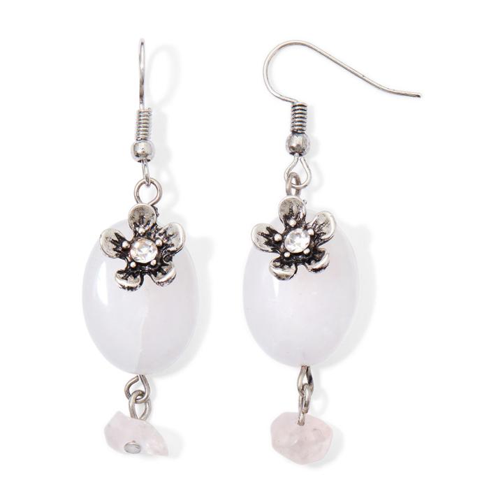 Messages From The Heart By Sandra Magsamen Oval Drop Earrings