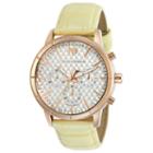 Invicta Moonsun Womens Yellow Strap Watch-tm-117027