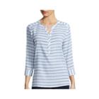 St. John's Bay 3/4-sleeve Gauze Popover Shirt
