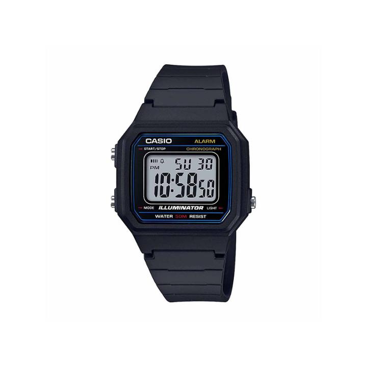 Casio Table Mens Black Strap Watch-w217h-1avpb