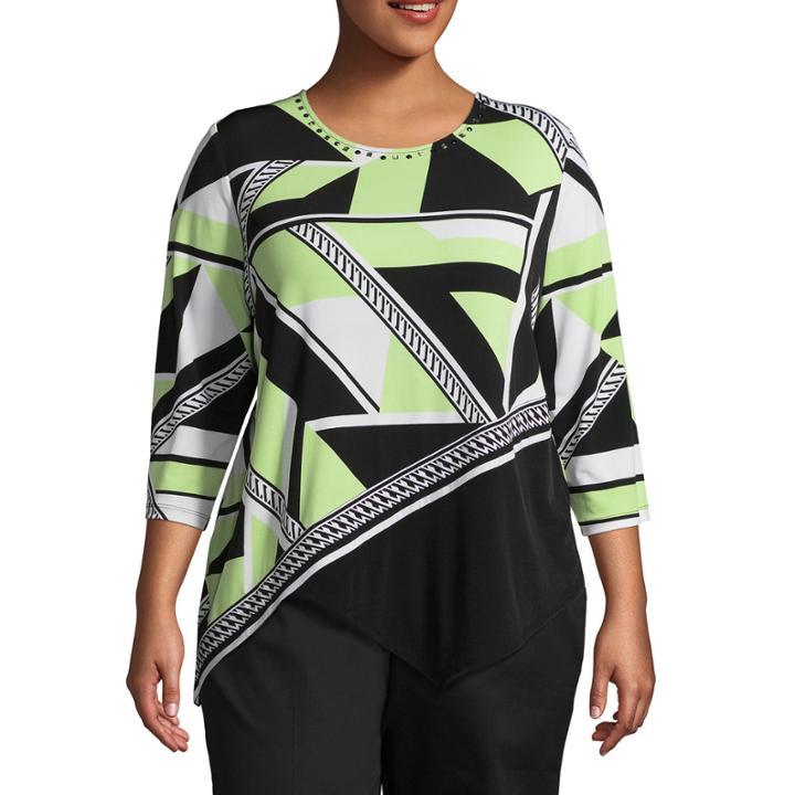 Alfred Dunner In The Limelight Geometric T-shirt- Plus