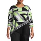 Alfred Dunner In The Limelight Geometric T-shirt- Plus
