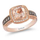 Limited Quantites! Levian Grand Sample Sale 1/3 Ct. T.w. Pink Morganite Cocktail Ring In 14k Gold