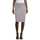 Liz Claiborne Studio Velour Penicl Skirt - Tall