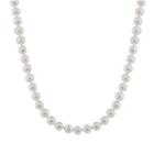 Womens 6mm Cultured Akoya Pearls Strand Necklace