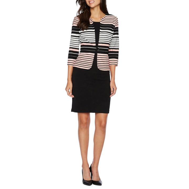 Studio 1 Sleeveless Embellished Jacket Dress