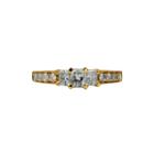 Limited Quantities 1 1/2 Ct. T.w. Diamond 14k Yellow Gold 3-stone Ring