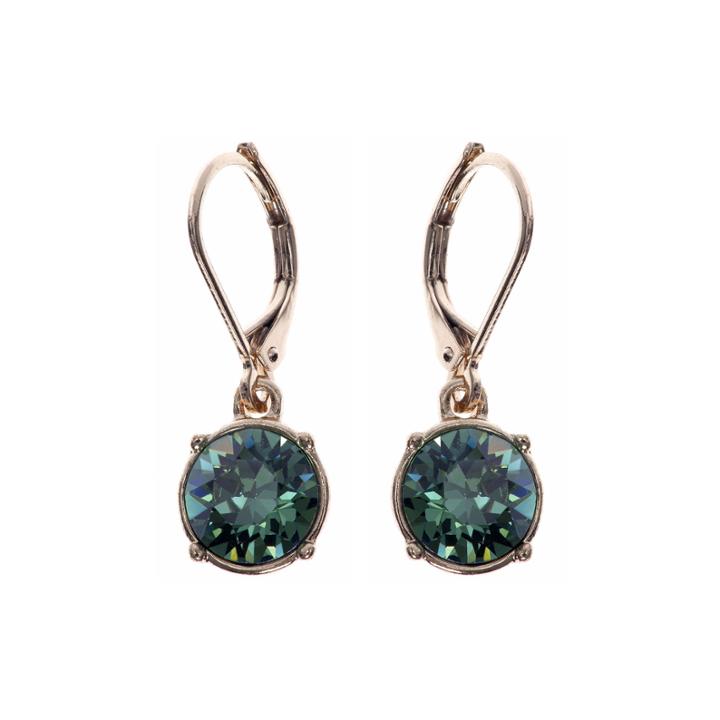 Gloria Vanderbilt Gold-tone Erinite Crystal Drop Earrings
