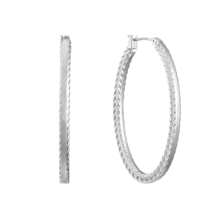 Liz Claiborne 45mm Oval Hoop Earrings