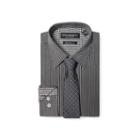 Graham & Co. Stripe Dress Shirt And Tie