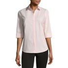 Liz Claiborne 3/4 Cuff Shirt - Tall