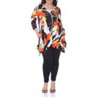 White Mark Kinsley Tunic Top-plus