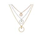Mixit&trade; Tri-color 3-row Necklace