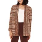 Alfred Dunner Santa Fe Long-sleeve Marled Cardigan
