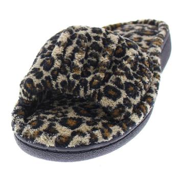 Gold Toe Ruched Slide Slippers