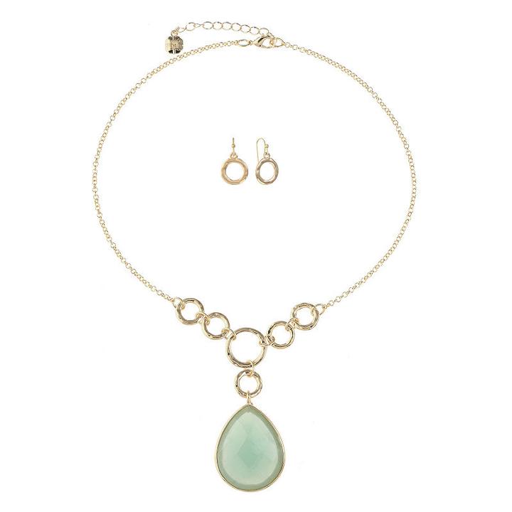 Monet Jewelry Womens 2-pack Green Jewelry Set