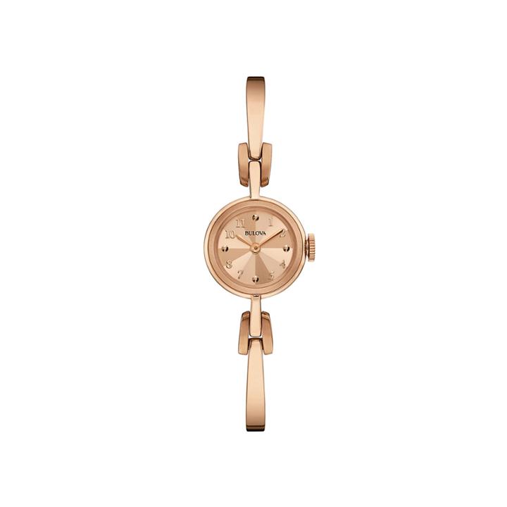 Bulova Classic Rose-tone Stainless Steel Bracelet Watch