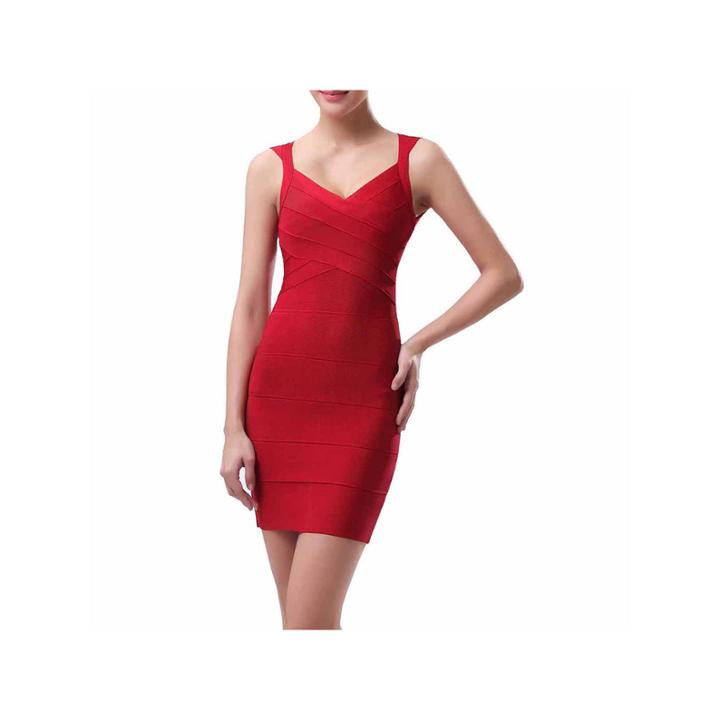 Phistic Women's Cross-bust Bandage Dress
