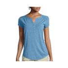 Liz Claiborne Fitted V-neck Henley T-shirt