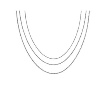 Sterling Silver 16-30 Light Rope Chains