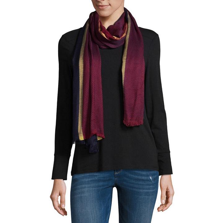 Liz Claiborne Pashmina Plaid Scarf