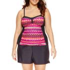 Free Country Side Panel Bandeau Swimsuit Top-plus