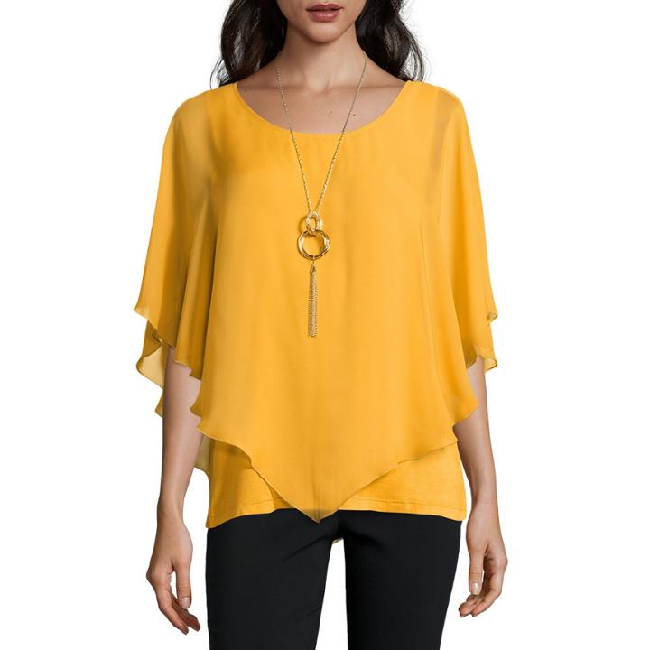 Alyx Short Sleeve Round Neck Blouse